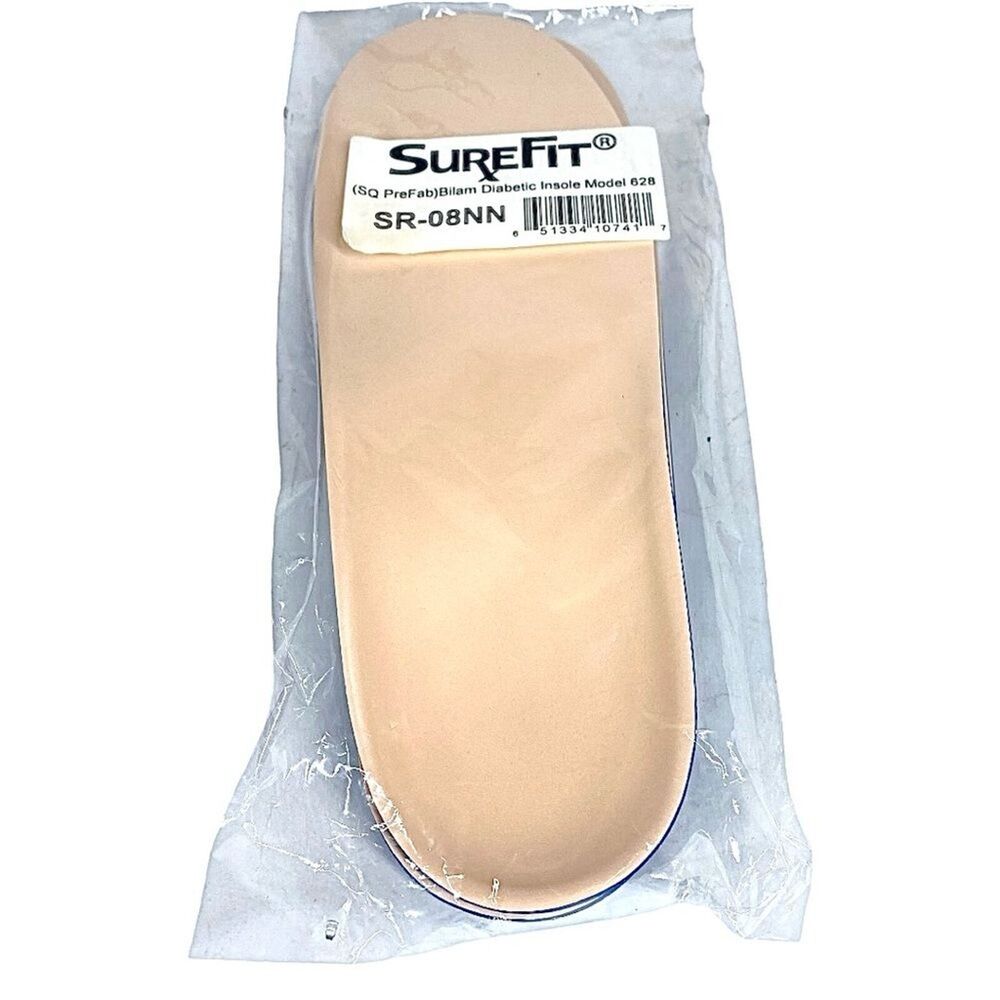 SureFit (SQPreFab) Bilam Diabetic Insole Model 628 SR-08NN NEW